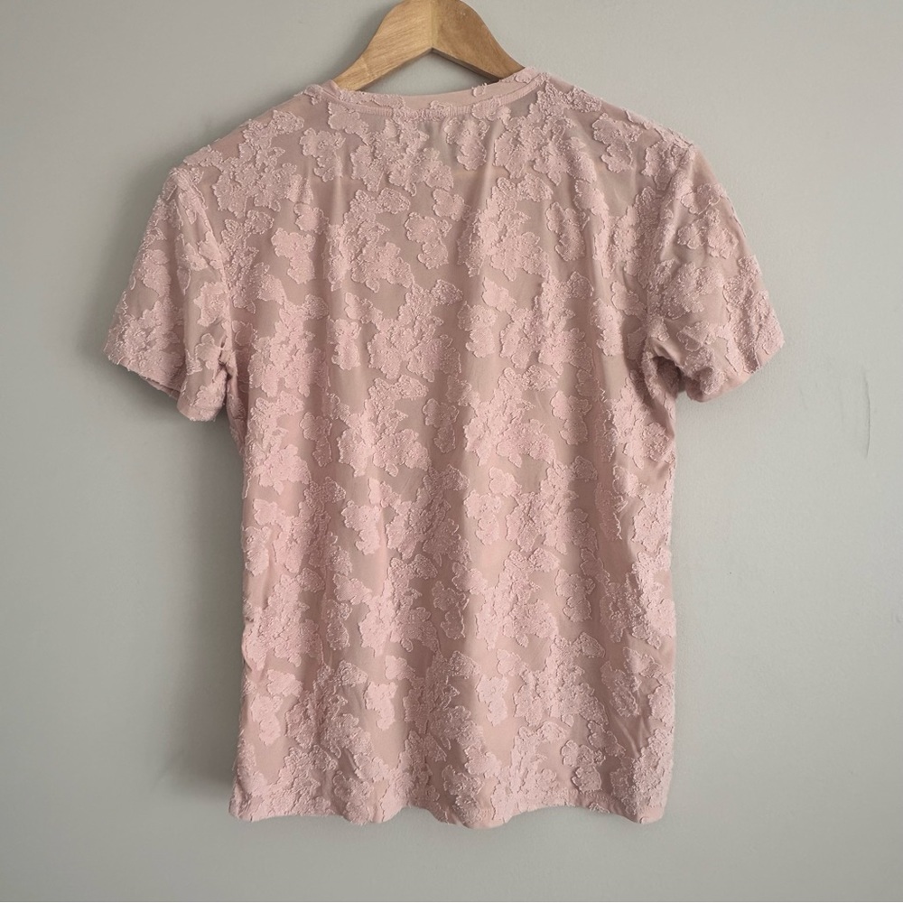 Aritzia Wilfred Pink Floral T-Shirt Size Small - Picture 2 of 6
